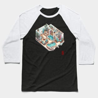 Isometric cat spa Baseball T-Shirt